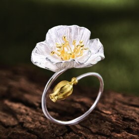 Silver-Blooming-Poppies-Flower-gold-ring-designs (8)